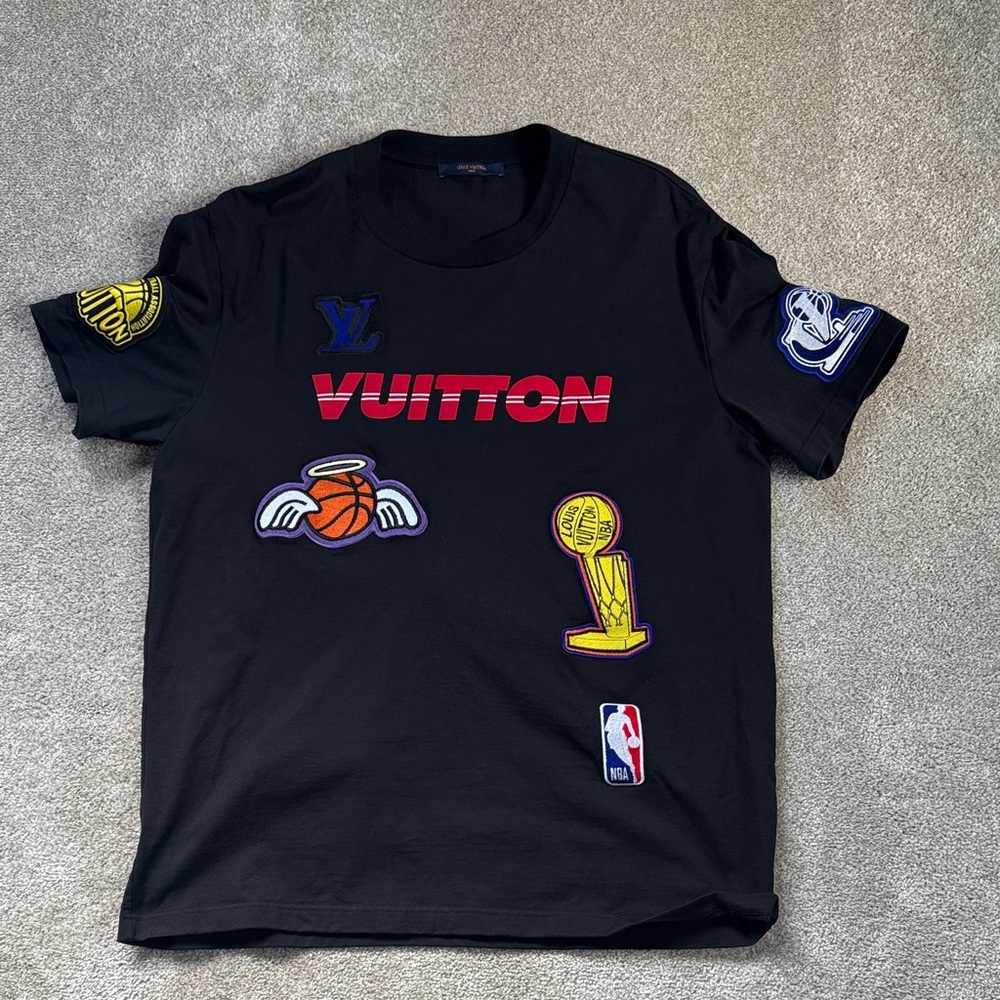 Louis Vuitton Black NBA Patch shirt